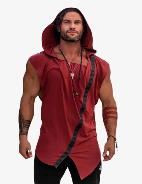 Guru Muscle TULUM TANK – MARSALA RED
