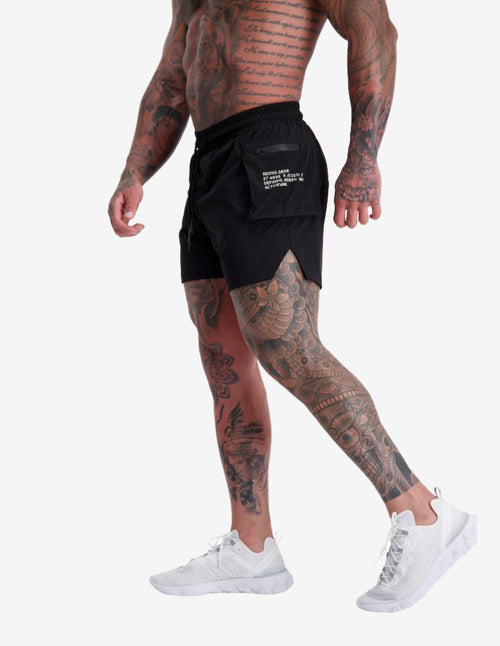 Guru Muscle Utility Shorts Black