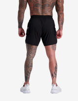 Guru Muscle Utility Shorts Black, view 2