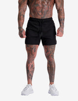 Guru Muscle Utility Shorts Black, view 3