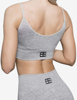 Guru Muscle Valkyrie Seamless Sports Bra - Dark Grey, view 2