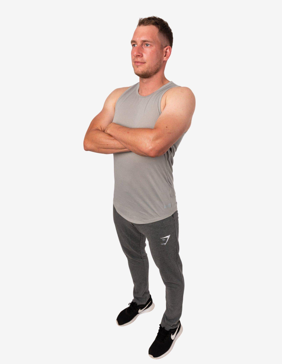 Guru Muscle Vertex Tank Light Grey Marl