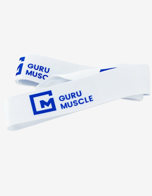 Guru Muscle White Lanyard