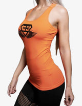 Guru Muscle Women’s XA1 Tank – Dutch Orange, view 3