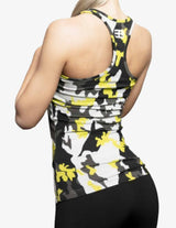 Guru Muscle Women’s XA1 Tank – Lime Light Camo, view 2