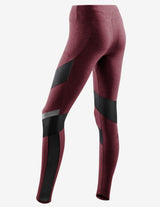Guru Muscle CEP Womens Compression Training Tights Cherry Red, view 2