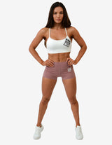 Guru Muscle WOMEN'S GYM CROP TOP | FENOM 2.0 WHITE, view 3