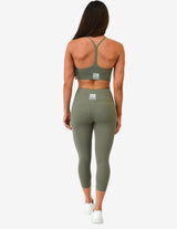 Guru Muscle WOMEN'S GYM CROP TOP | SUPER KHAKI, view 4