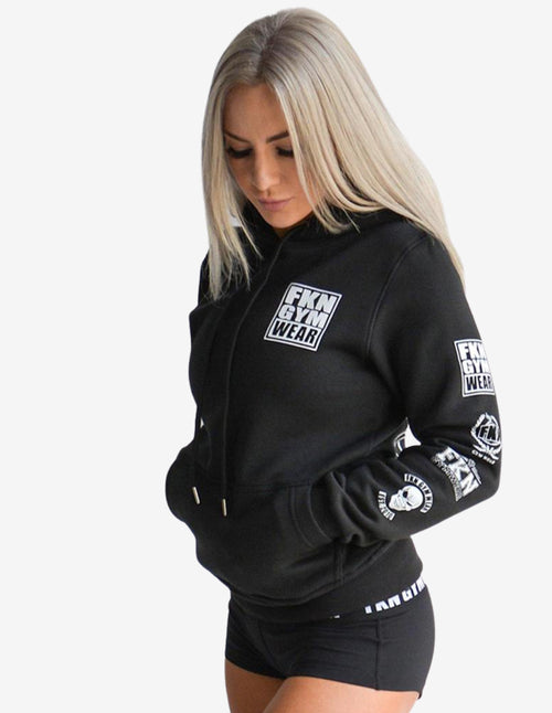 Guru Muscle Women's Gym Hoodie | Heist | Black