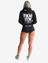 Guru Muscle Women's Gym Hoodie | Heist | Black, view 4
