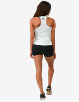 Guru Muscle WOMEN'S GYM SINGLET | CLASSIC | WHITE, view 4