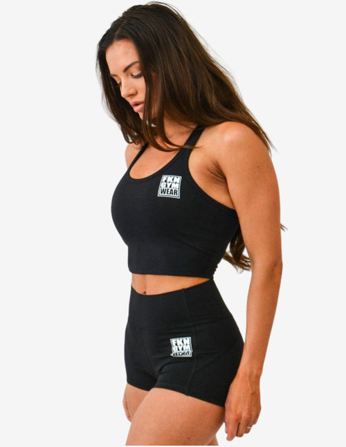 Guru Muscle WOMEN'S GYM SINGLET | CROPPED