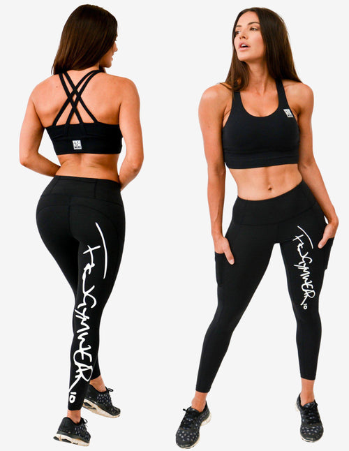 Guru Muscle Workout Set | Black Crop Top & Signature Leggings