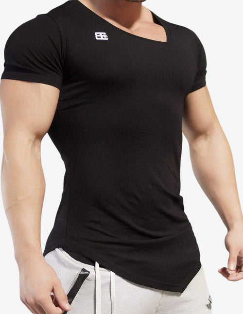 Guru Muscle YUREI – asymmetric V neck BLACK OUT
