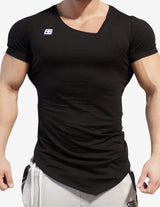 Guru Muscle YUREI – asymmetric V neck BLACK OUT, view 2