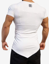 Guru Muscle YUREI – asymmetric V neck WHITE OUT, view 2