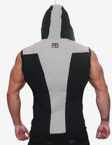 Guru Muscle YUREI Sleeveless vest – BLACK & LIGHT GREY ACCENTS, view 2