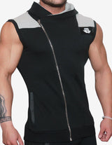 Guru Muscle YUREI Sleeveless vest – BLACK & LIGHT GREY ACCENTS, view 3
