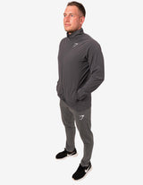 Guru Muscle ZERO GRAVITY TRACK TOP charcoal/black, view 2