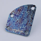 Guyker Titanium Alloy Damascus Electric Guitar Neck Back, view 3