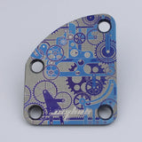 Guyker Titanium Electric Guitar Neck Back Mounting Plate Guitar Parts, view 2