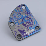 Guyker Titanium Electric Guitar Neck Back Mounting Plate Guitar Parts, view 6