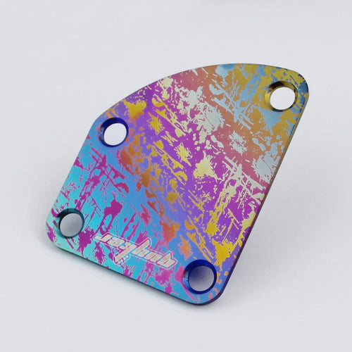 Guyker 1 PCS Titanium Alloy Street Style Electric Guitar Neck Back Mounting Plate Guitar Parts