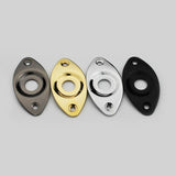 Guyker 1 Piece Oval Curved Metal Jack Plate For Electric Guitar Bass Made In KOREA, view 5