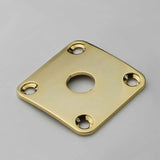 Guyker 1 Piece Square Curved Metal Jack Plate For Electric Guitar Bass, view 4