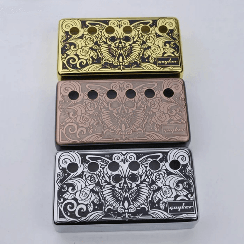 Guyker PC003 Cupronickel Butterfly Surface Humbucker Guitar Pickup Covers Set 50/52MM