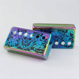 Guyker PC003 Cupronickel Butterfly Surface Humbucker Guitar Pickup Covers Set 50/52MM, view 3