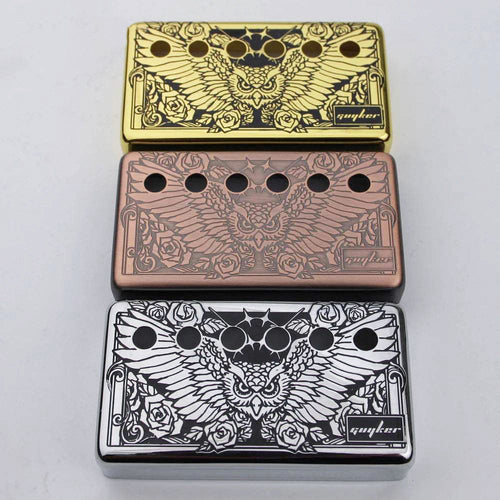 Guyker PC005 Cupronickel Eagle Surface Humbucker Guitar Pickup Covers Set 50/52MM