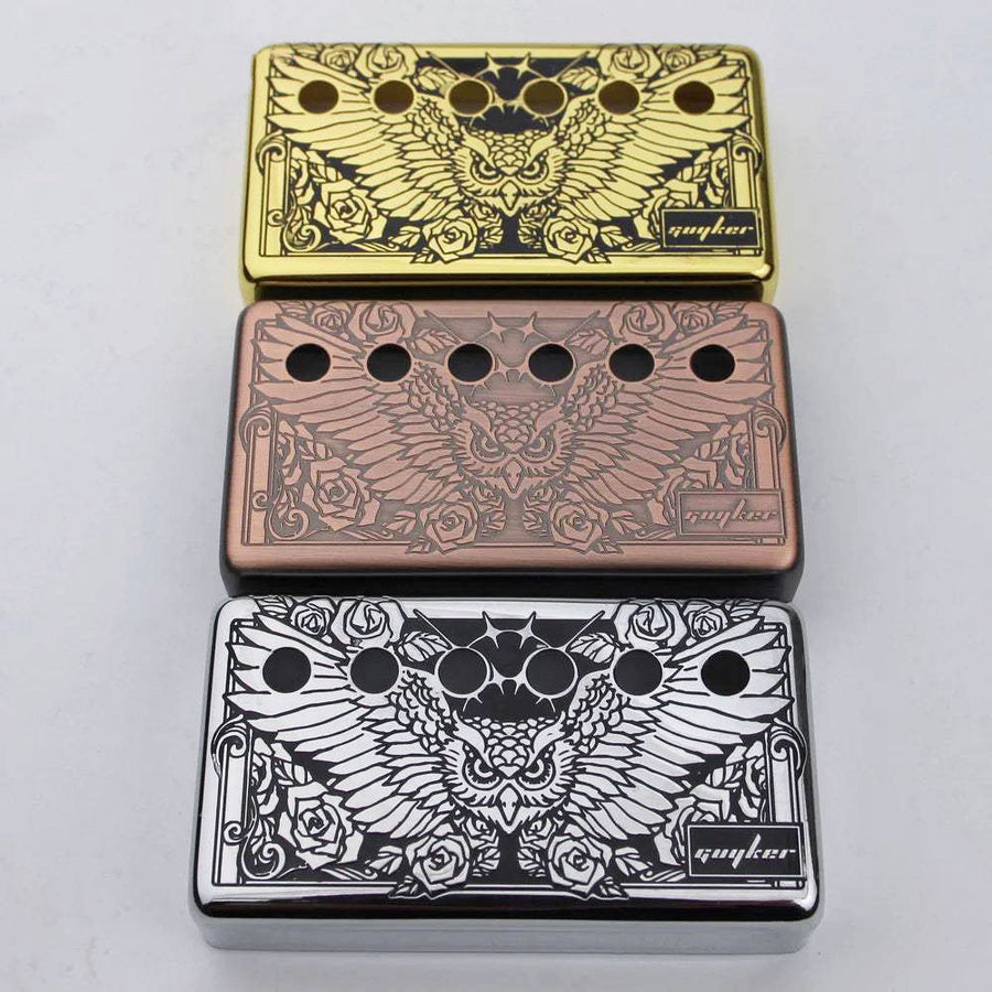 Guyker PC005 Cupronickel Eagle Surface Humbucker Guitar Pickup Covers Set 50/52MM