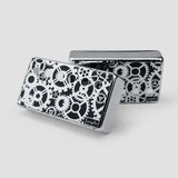 Guyker PC004 Cupronickel Gear Pattern Surface Humbucker Guitar Pickup Covers Set 50/52MM, view 2