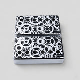 Guyker PC004 Cupronickel Gear Pattern Surface Humbucker Guitar Pickup Covers Set 50/52MM, view 3