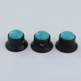 Guyker CKB020X  Blue Turquoise Surface Electric Guitar Bass Metal Control Volume Knob, view 4