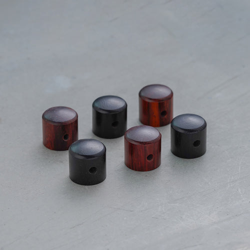 WK005 GUYKER Red /Black Brown Sandalwood Potentiometer Knob Inner Diameter 6MM for Guitar Bass Accessories