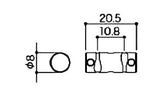 Guyker 3 pcs In-Tune Guitar Bridge Saddles Brass Material Well 10.8 mm String Spacing  For TL Guitar, view 5
