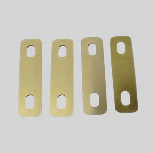 Guyker 4Pcs Connection Guitar Neck Plate Guitar Neck Shim Heightening Gasket Bass Instrument Accessories Tool Brass