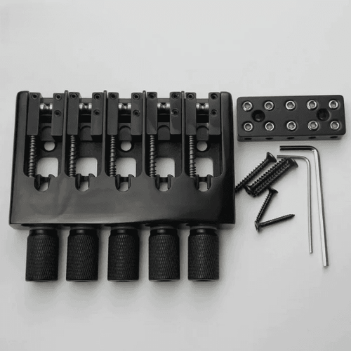 Guyker CNC-Machined 5-String Locking Adjustable Headless Bass Bridge WB005