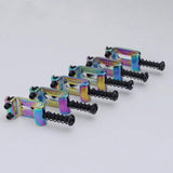 Guyker 6Pcs Chameleon Tremolo Bridge Bent Stainless Steel Saddles System 10.8MM Replacement for ST TL Electric Guitar Rainbow, view 4