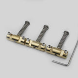 Guyker A Set Guitar Bridge Saddles (3 PCS) FD vintage 52 62 Brass Compensated Saddles for TL Replacement Part, view 2
