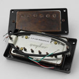 GUYKER Bronze LP Guitar Pickup LPBR Set With Black frame, view 3