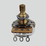 A250K Brass Split Shaft Volume Potentiometer--Guyker, view 3