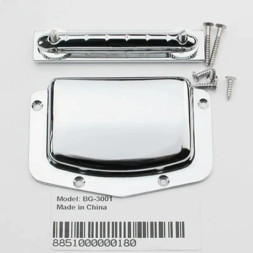 Guyker BG3001 Adjustable Fixed Chrome Bridge Tailpiece For Vintage Electric Guitar Replacement Tool And Cover