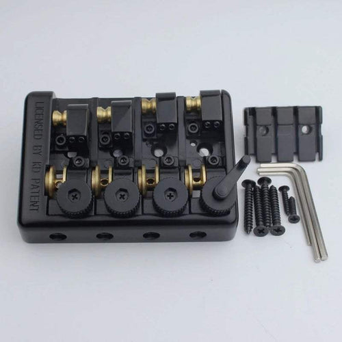 Guyker Headless Bass Bridge 4-String Travel 20.1mm Spacing WB1004