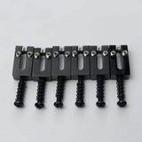 Guyker Brass Bridge Roller Saddles For FD Strat & TL Electric Guitar With Chrome Screws, view 6