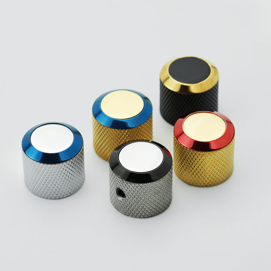 Guyker CKB003 Solid Brass Guitar Bass Knobs CNC Machined Dia.6/6.3mm/6.35mm