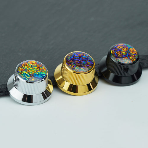 Guyker CKB019D Aluminum Metal Control Knobs for Electric Guitar & Bass