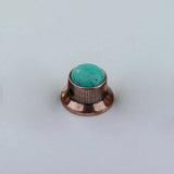 Guyker CKB020X Metal Control Green Turquoise Knobs for Electric Guitar & Bass, view 3